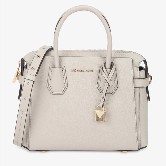 Michael Kors Mercer Pebbled Leather Satchel - Picture 1 of 13